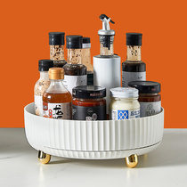 Kitchen Rotatable Seasoning shelf condiment Domestic toned frame Oil salt sauce Vinegar Multifunctional Containing box rack