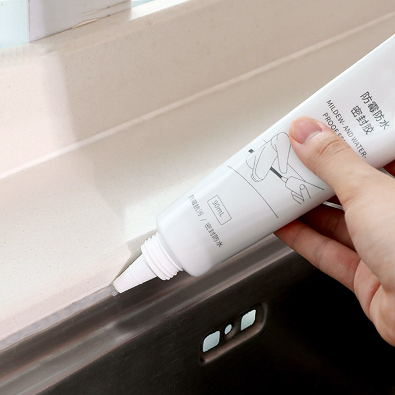 Glass rubber waterproof and mildew-proof kitchen and strength adhesive transparent silicone Silicone Home Sink Sealant Water Crossfill toilet glue