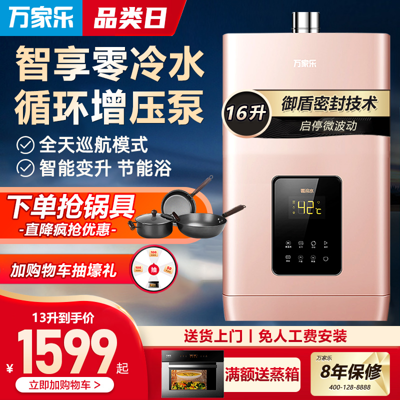 Home Gas Water Heater Gas 13 16 Liters Instant Hot Thermostatic Gas Water Heater Household Gas of Wanjia Lezero cold water heater