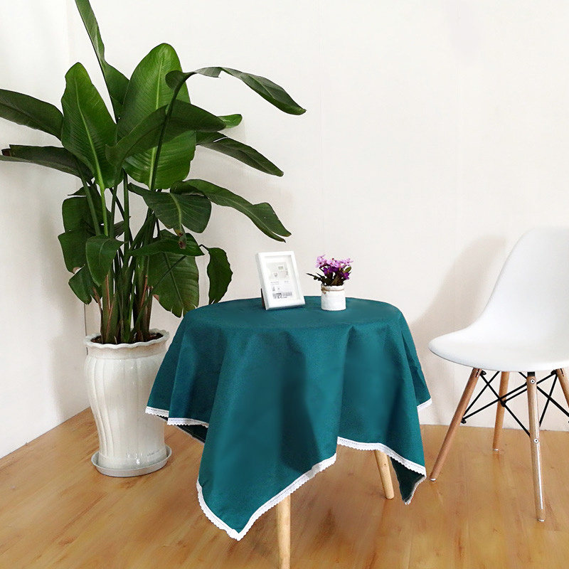 Tea table cloth Bcloth art rectangular tea table cloth Modern field Garden European-style living-room fridge lid Blaced tea table cushion