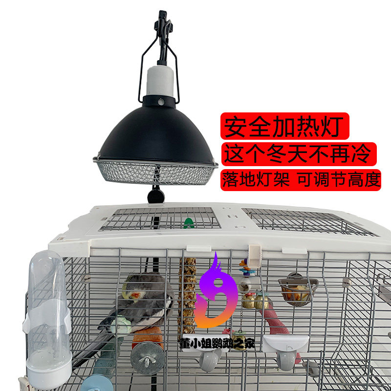 Parrot insulation lamp winter heating thermal lamp ceramic pet heating bulb bird pet turtle climbing pet lampshade