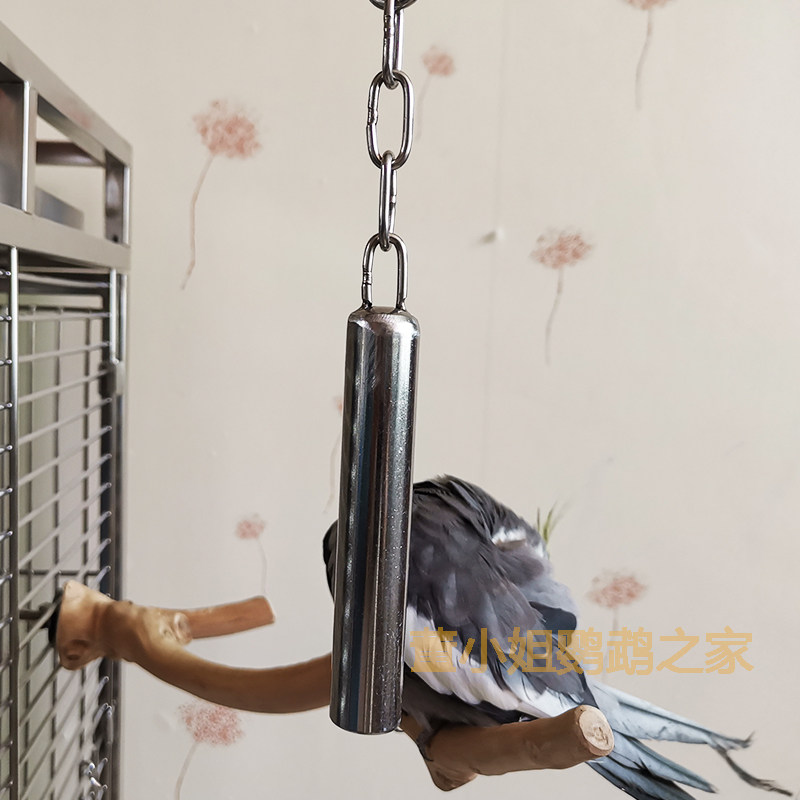 Parrot toys nibble stainless steel bell in large golden sun monk Keke ash machine Amazon sunflower diamond