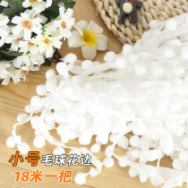 White hair ball wool ball wool ball pillow sheet curtain decoration edge tassel accessories