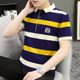 Spring new business pure cotton lapel short-sleeved T-shirt men's long-sleeved Polo shirt Korean style casual youth clothing T-shirt