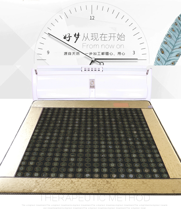 Ai Guo Ge ngọc nệm germanium đá tourmaline hồng ngoại xa nệm nước nóng pad đặc biệt phục vụ điều trị sức khỏe miễn phí vận chuyển - Nệm nệm nước cho bé
