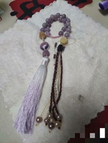Natural Bodhi Beads Purple Bodhi Crystal Shell Beads Handmade Car Hanging