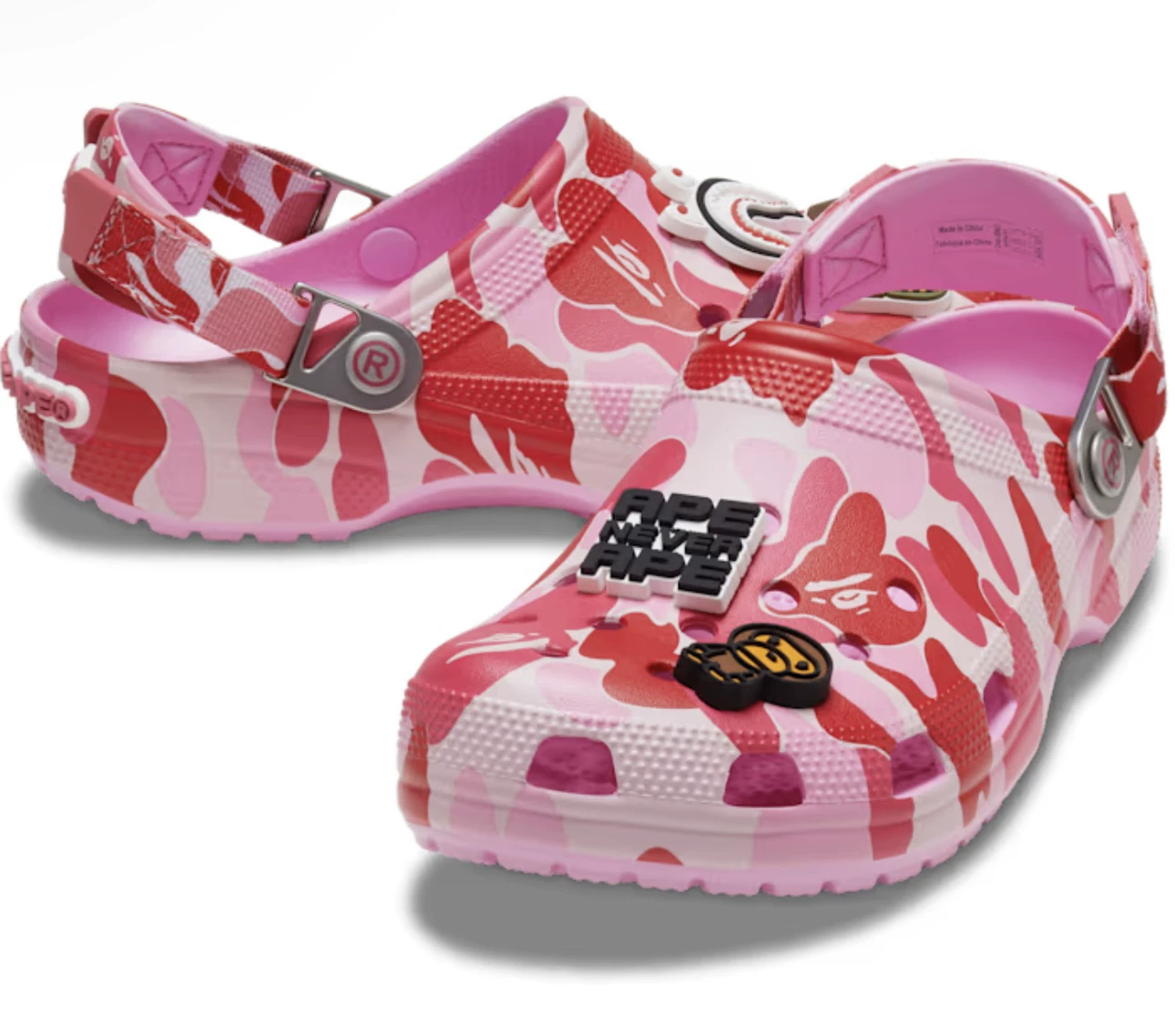 Ограниченная коллекционная обувь кроссбрендированный BAPE X Crocs Classic Clog с дырочками, которую вы ищете