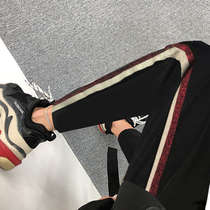 Pregnant women pants autumn 2021 New Tide mother wear autumn and winter plus velvet thickened sports fashion warm loose long