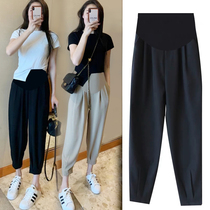 Fashion thin Pregnancy Maternity dress Summer outwear Spring and autumn cash Ice Silk Casual Home Little Sub 90% Harun pants Children