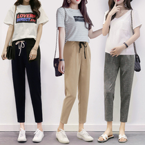 Summer short outside wear loose seven points pregnant women pants 2021 New Spring Summer thin spring autumn nine points leggings