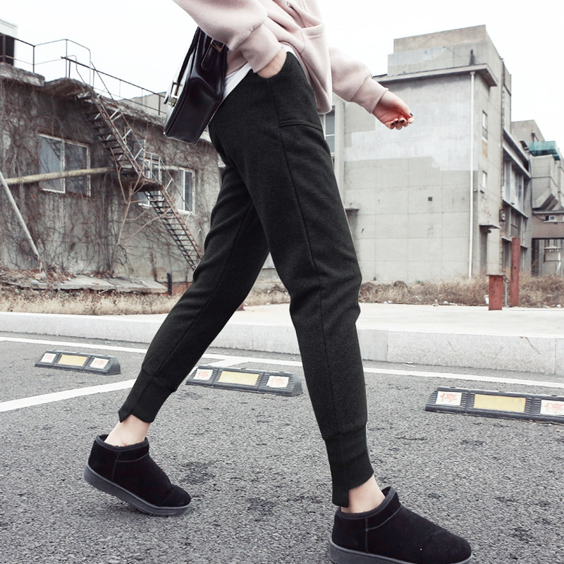 Spring 2021 new spring and autumn thin models wear maternity clothes tide mom summer pregnancy period small feet Harun long pants