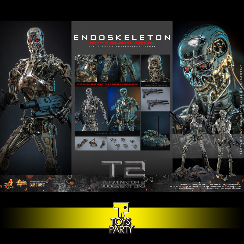 Single Item Ht 1/6 Mms840D77 Terminator 2: Judgment Day Endoskeleton Skeleton Battle-Damaged Version Single Item Ht 1/6 Mms840D77 Terminator 2: Judgment Day Endoskeleton Skeleton Battle-Damaged Version