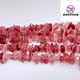 ທໍາມະຊາດ strawberry crystal gravel A ສິນຄ້າຍາວ 16 ນິ້ວສາຍແຂນສາຍຄໍ diy beads ວ່າງ beads ຜະລິດຕະພັນເຄິ່ງສໍາເລັດຮູບທີ່ມີສີເອກະພາບ