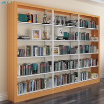 Home childrens bookcase school library bookshelf single and double-sided data map bookshelf landing shelf iron frame steel frame steel