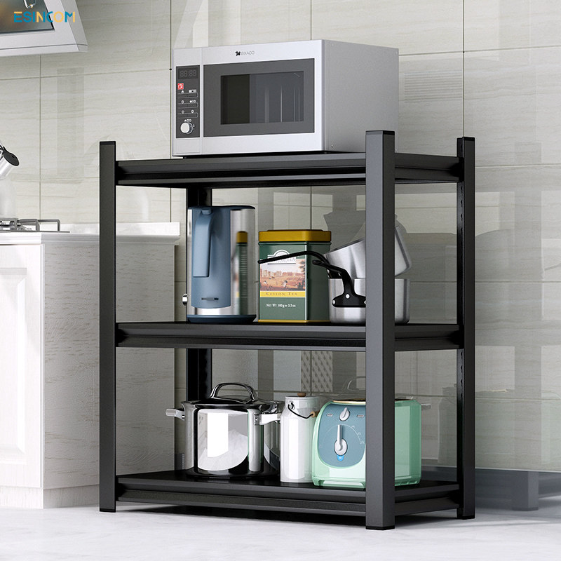 Clear Barn Home Kitchen Shelving Ground Microwave Shelf Multilayer Balcony Multifunction Debris Shelf