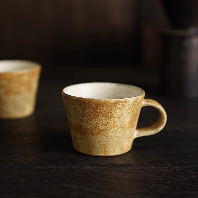 Handmade Yellow-Glazed Coffee Cup, Mug, Tea Cup, Handmade Pottery
