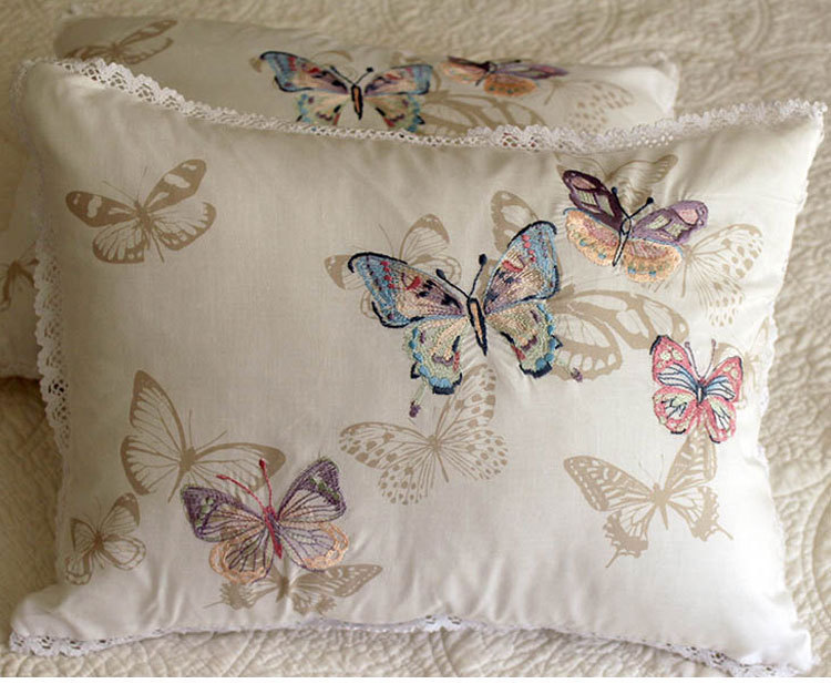 Clear dump printing embroidery cushion with core pillow - leather embroidery lump pillow English - style special treatment