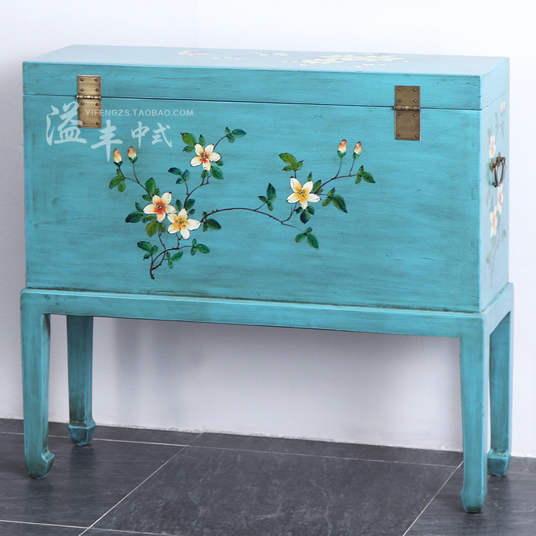 Bán hàng trực tiếp sơn cổ vật thư pháp và lưu trữ tranh long não hộp gỗ quần áo bé lưu trữ hộp đám cưới của hồi môn hộp đồ nội thất hộp - Cái hộp thùng gỗ