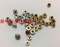 Watch Accessories All Steel Universal Head Case Handle Crown Tone Time Wheat Head Gold White