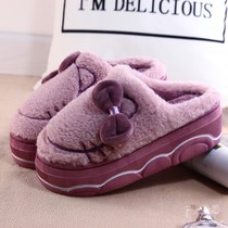 2020 new cat cute cotton slippers thick soled household slippers winter waterproof cotton shoes ladies home indoor