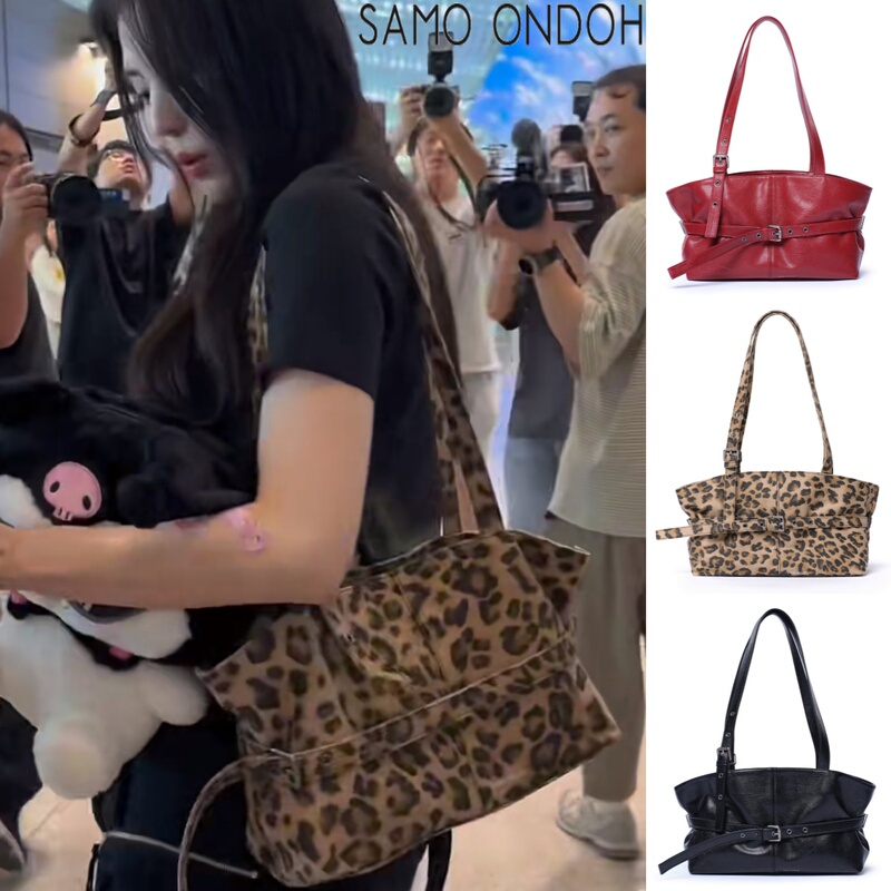 Han Suhy ~ Korean Authentic Samo Ondoh Designer Brand Light Luxury Buckle Strap Shoulder Handbag for Women