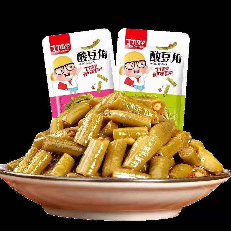 20 packs of Hunan specious acid bean corner small packaging Next meal Appetizer Pickle Pickle Vegetable farmhouse Homemade Spiced Spicy vegetable bagged