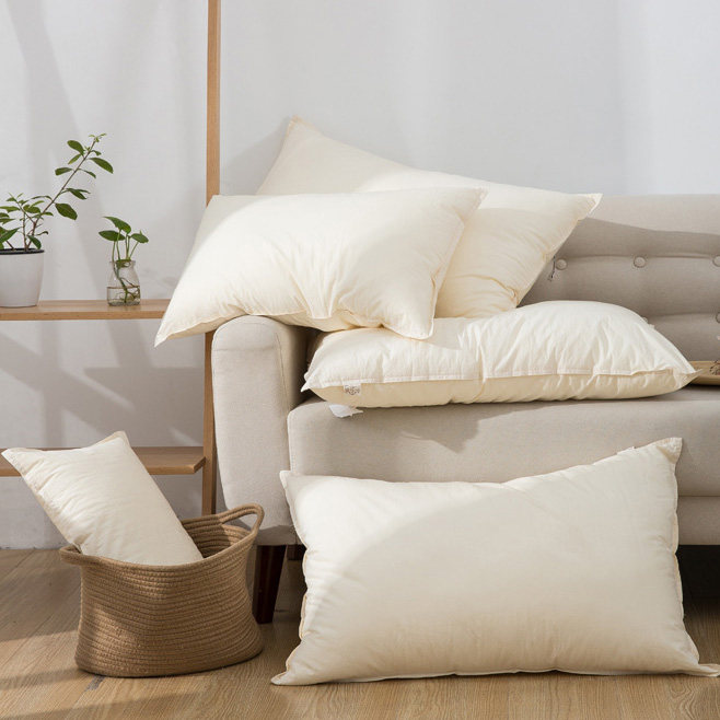 Sleep well 60s washed cotton natural color pillow antibacterial single men and women home neck pillow type A mother and baby no formaldehyde