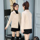 Woolen coat women's short 2024 spring new small cape slim fit cotton thickened woolen coat