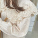 Fansquad Kasuga limited edition textured lace doll collar shirt