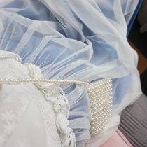 Fan Squad smart and cute French gradient transparent gauze umbrella skirt womens mid-length skirt fluffy and fairy net gauze