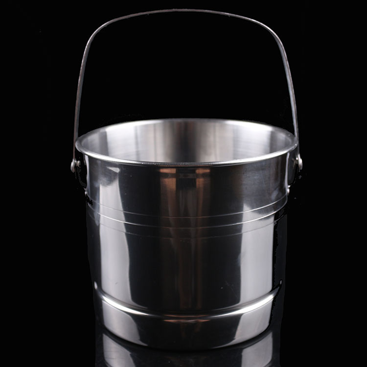 Stainless Steel Ice Bucket Ice Grain Bucket Ice Bar Aug Handheld Ice Bucket Handle Ice Bucket Send Ice Holder