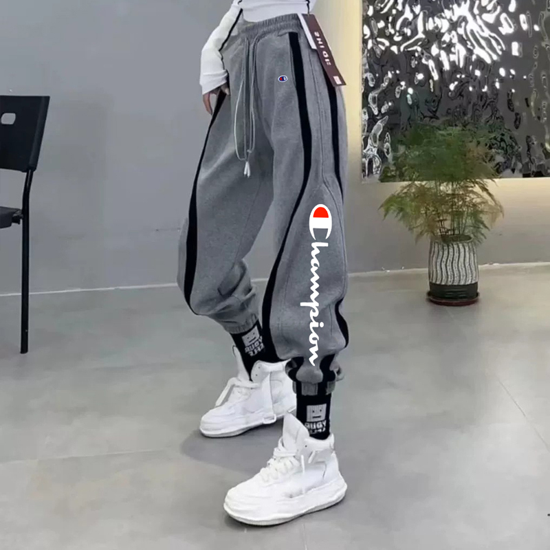 Japanese Style Champion Color-Block Jogger Pants 2026 Spring Loose Casual Sports College Style Wide-Leg Pants Couple Style Japanese Style Champion Color-Block Jogger Pants 2026 Spring Loose Casual Sports College Style Wide-Leg Pants Couple Style