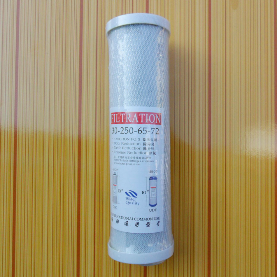 FILTRATION compressed active carbon net carbon purifier third stage filter 10 inches 30-250-65-72
