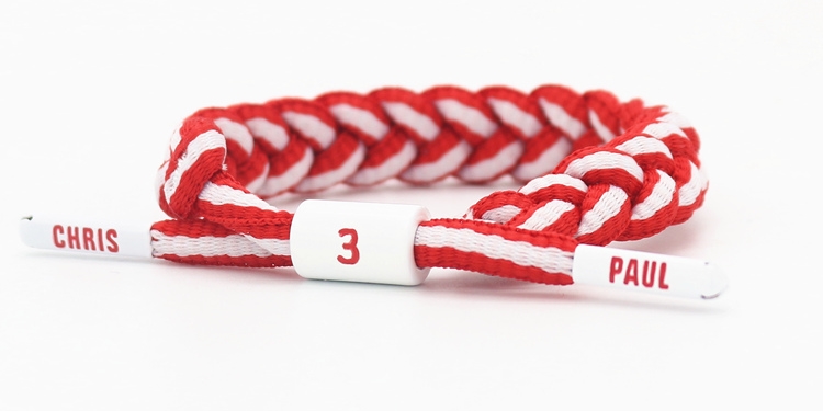 Vòng đeo tay bóng rổ Kobe Curry James Owen Harden Stars Lace Bracelet Thể thao Dây đeo cổ tay có thể điều chỉnh 	túi đựng giày bóng rổ