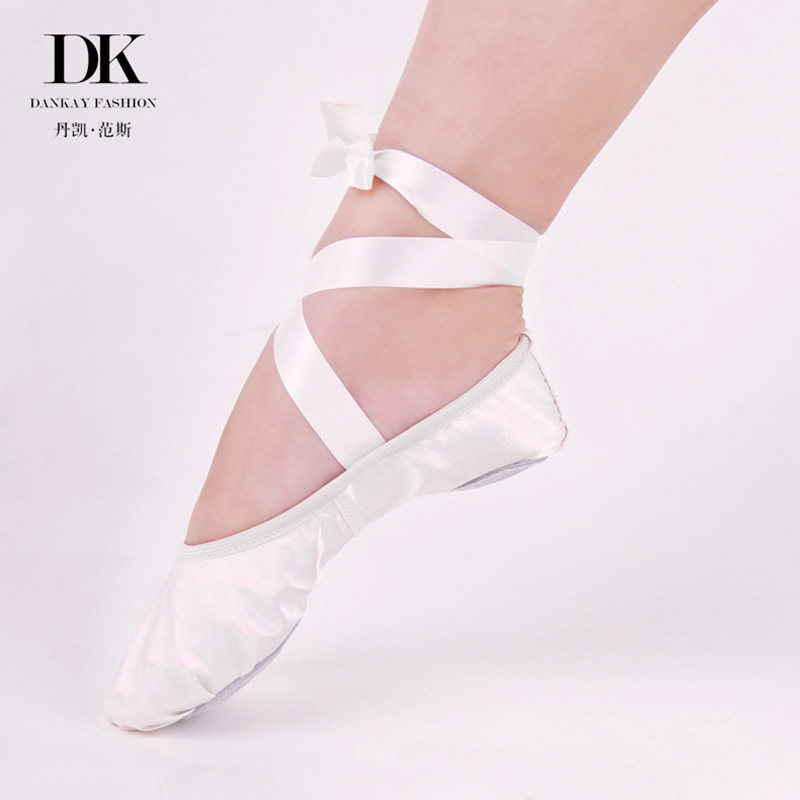 Satin Soft Bottom Ballet Dancer Dance Shoes Children Adults Universal Pink Satin Ribbon Practice Shoes Without Leather Head Strap Cat Paw Shoes-Taobao