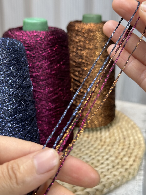 Flashing Colorful Glitter Hollow Yarn Violent Bear Hairpin Crochet Yarn Hollow Yarn Wool Yarn