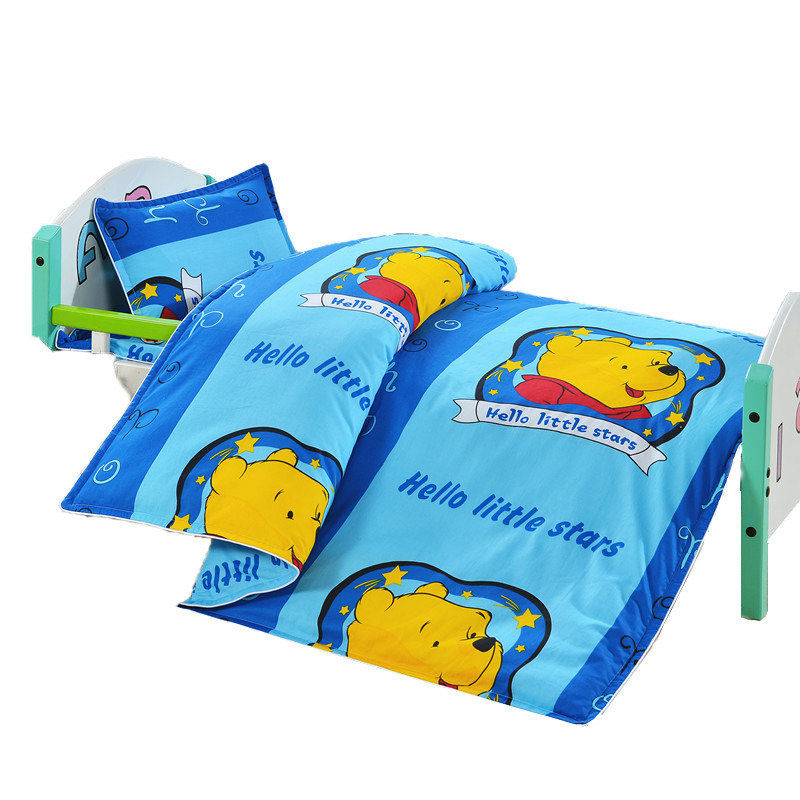 Miễn phí vận chuyển vườn ươm chứa lõi ba mảnh bé chăn bông phim hoạt hình cho trẻ em đang ngủ trưa giường Liu Jiantao bé - Bộ đồ giường trẻ em 	drap giường cho bé	
