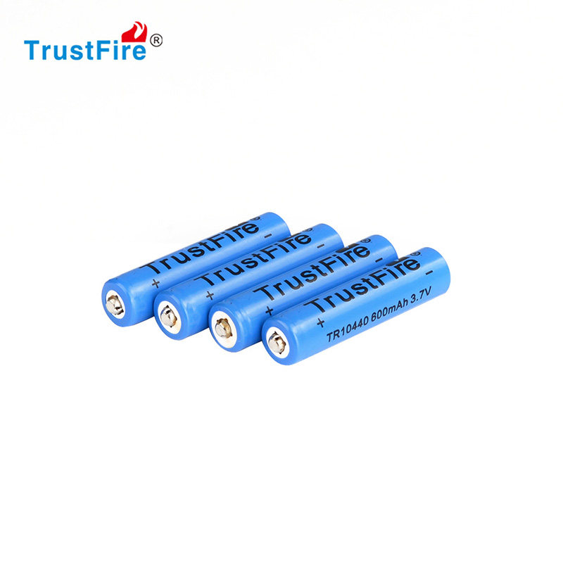 TrustFire 10440 3 7V 600mAh Rechargeable AAA Li-ion AAA Battery for Flashlight