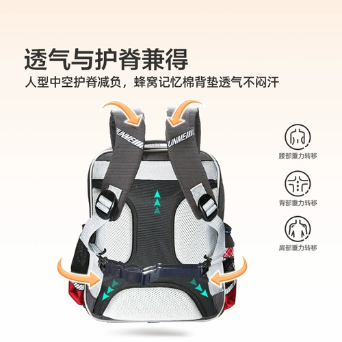 Ранец, сумка через плечо, школьный рюкзак для школьников, детская водонепроницаемая сумка со сниженной нагрузкой, в британском стиле