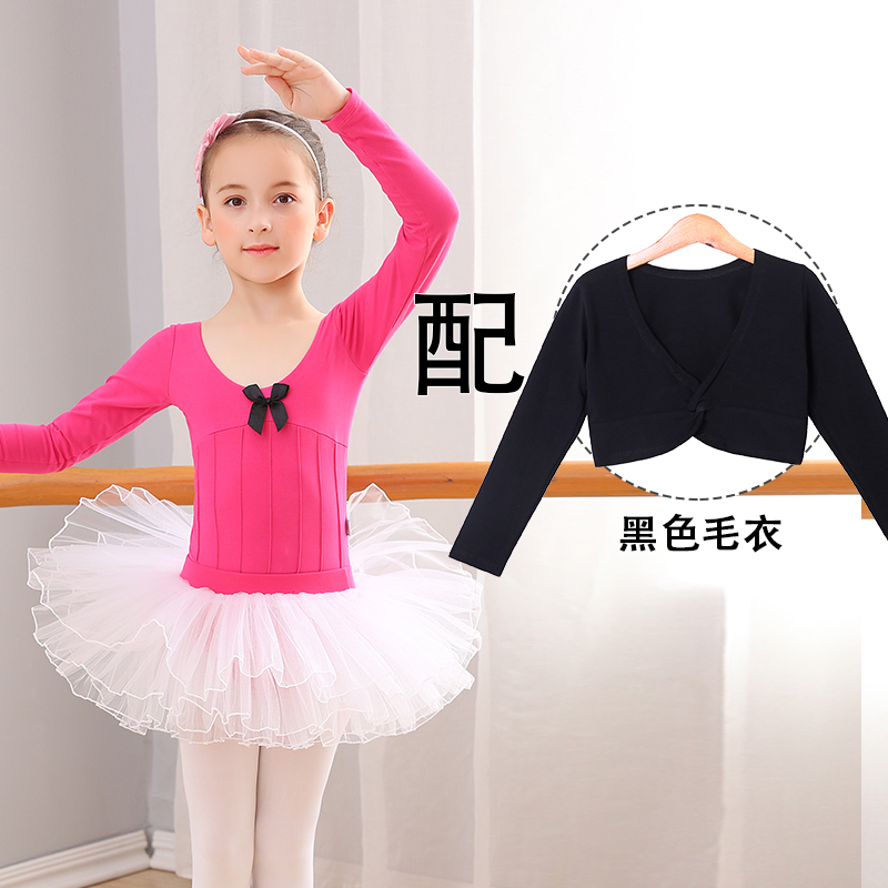Cô gái cộng với quần áo nhung nhảy mùa đông phù hợp với áo len bộ khủng long bé gái