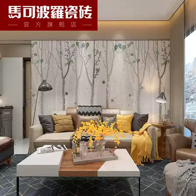 Marco Polo tile background wall New Chinese living room TV background wall Sen no Monogatari 2 7Mx2 7M Pre-sale