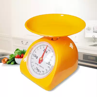Household precision weighing Cooking scale Gram scale Teaching food baking tray scale Balance Mechanical spring chicken willow scale