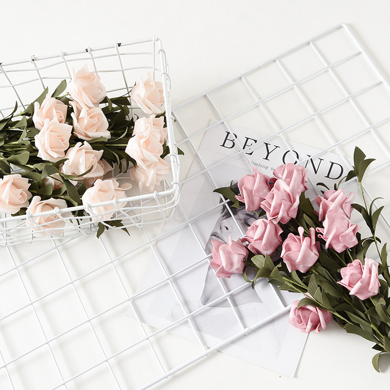 ins emulated rose bouquet gourmet photography swing beat decoration shooting background medecor photo-prop swing ornaments-Taobao