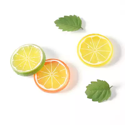 Simulation lemon slice photo props ornaments shooting background cloth decoration food photography pose creative objects