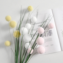 Color Hydrangea pompom simulation flower ins small fresh nail cosmetics photo props Home decoration ornaments