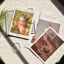 ins pose Magazine Book photo props English book cover card photography background hand outdoor street decoration
