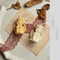 Chic Korean style little angel candle ins photo props food photography with homestay retro decoration ornaments