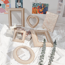 Nail art photo props Japanese love background work display board ins Wind retro wooden net red relief photo frame