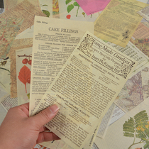 Retro background paper and paper English score background paper creative background paper do old age sense photography photo props