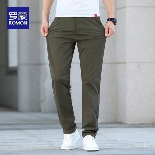 Летние тонкие хлопковые универсальные штаны для отдыха, свободный прямой крой, в корейском стиле